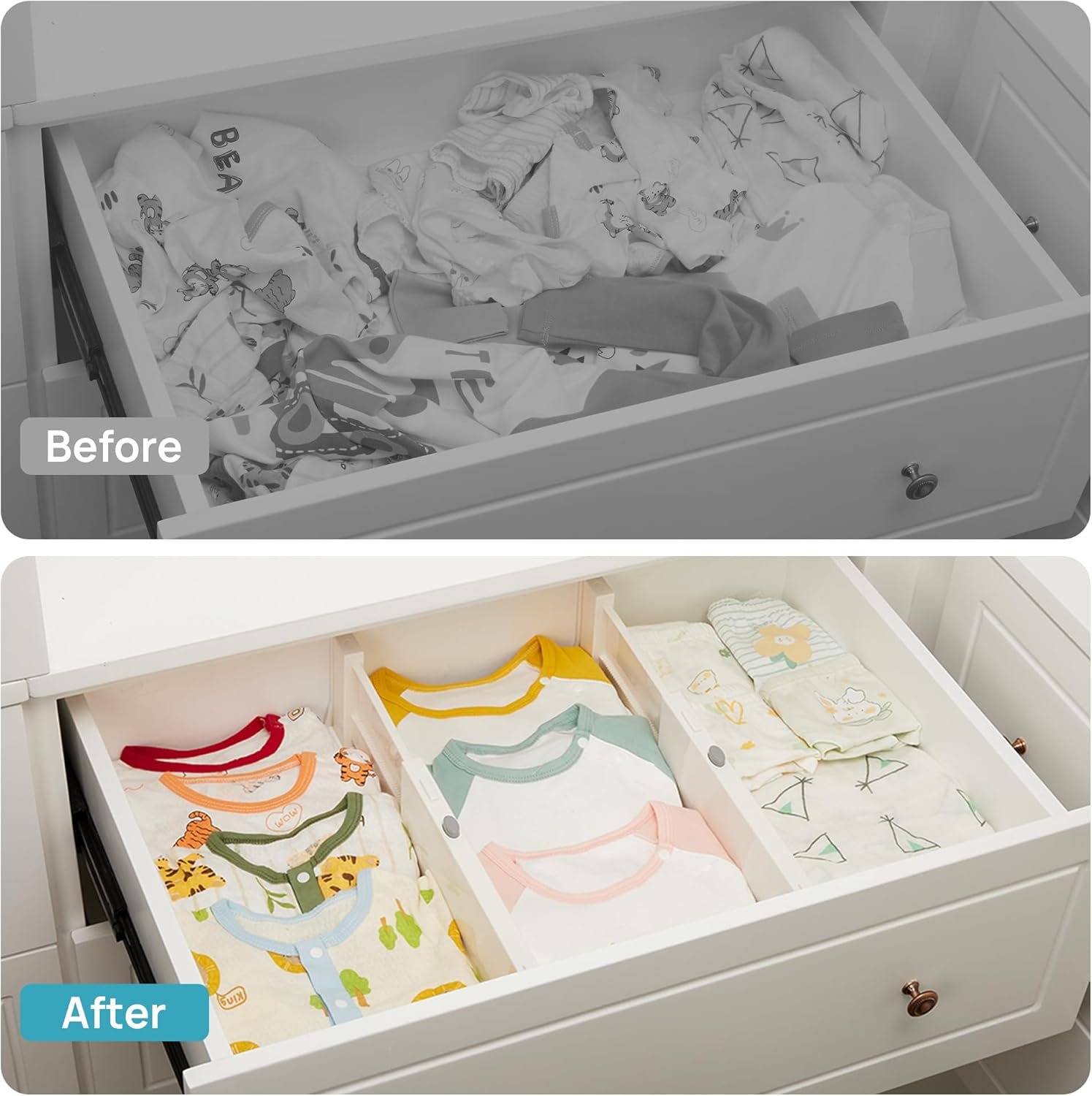 Drawer Dividers for Clothes 8 Pack - Image 4